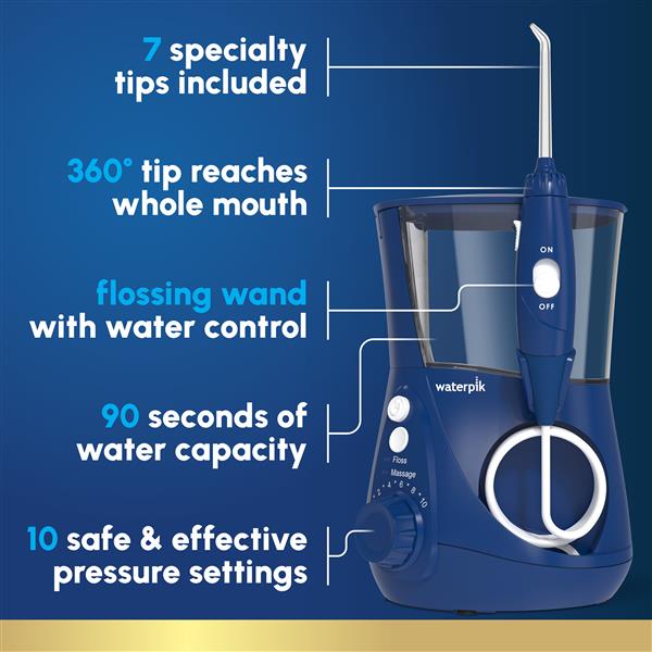 Classic Blue Aquarius™ Water Flosser – Blue (WP-663) - Image 3